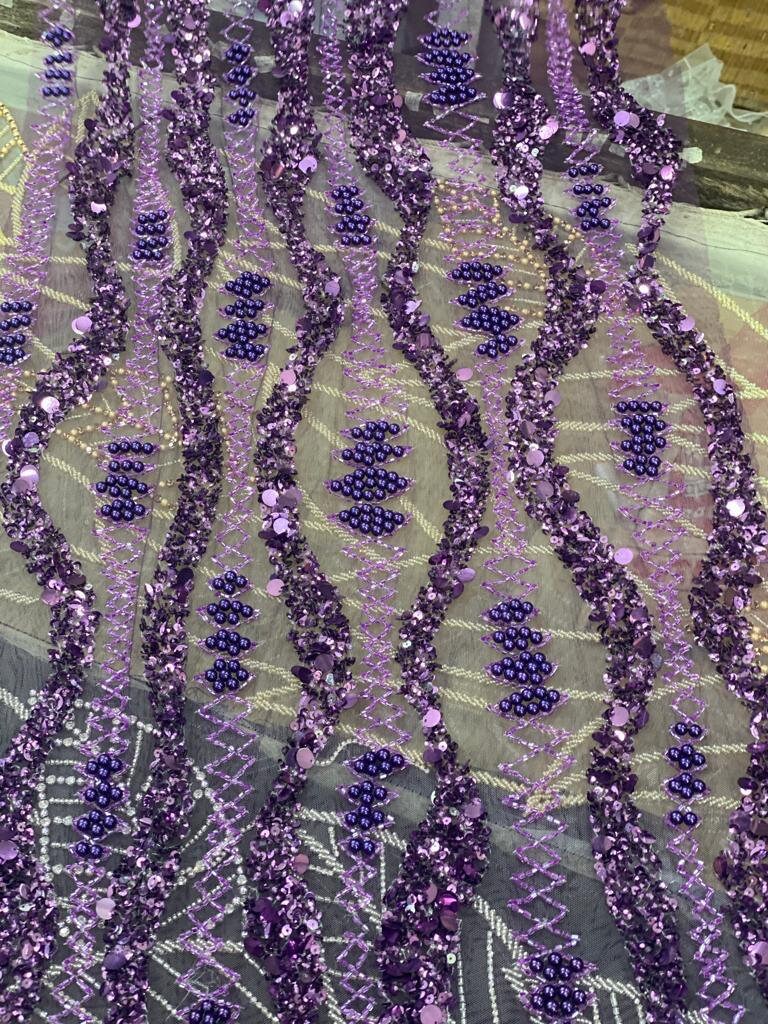 Zuhair inspired hand embroidery patch applique embellishment 10 inch by 4 inch