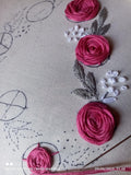 hand embroidery patch applique embellishment 10 inch by 4 inch