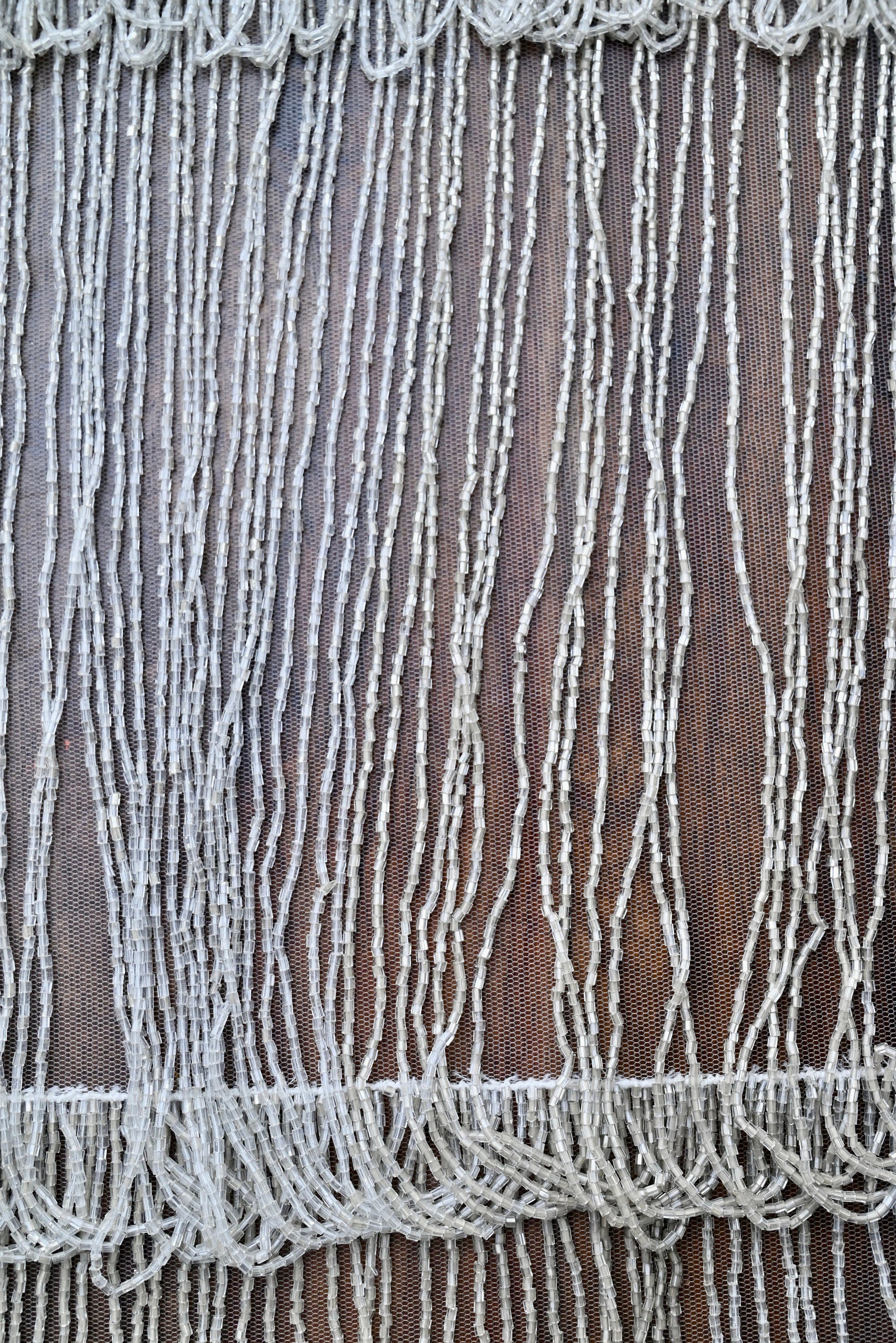 Handmade Luxurious fabric with heavy EMBROIDERY,  crafted for a bridal dress, evening gown, or your precious daughter's princesses dress