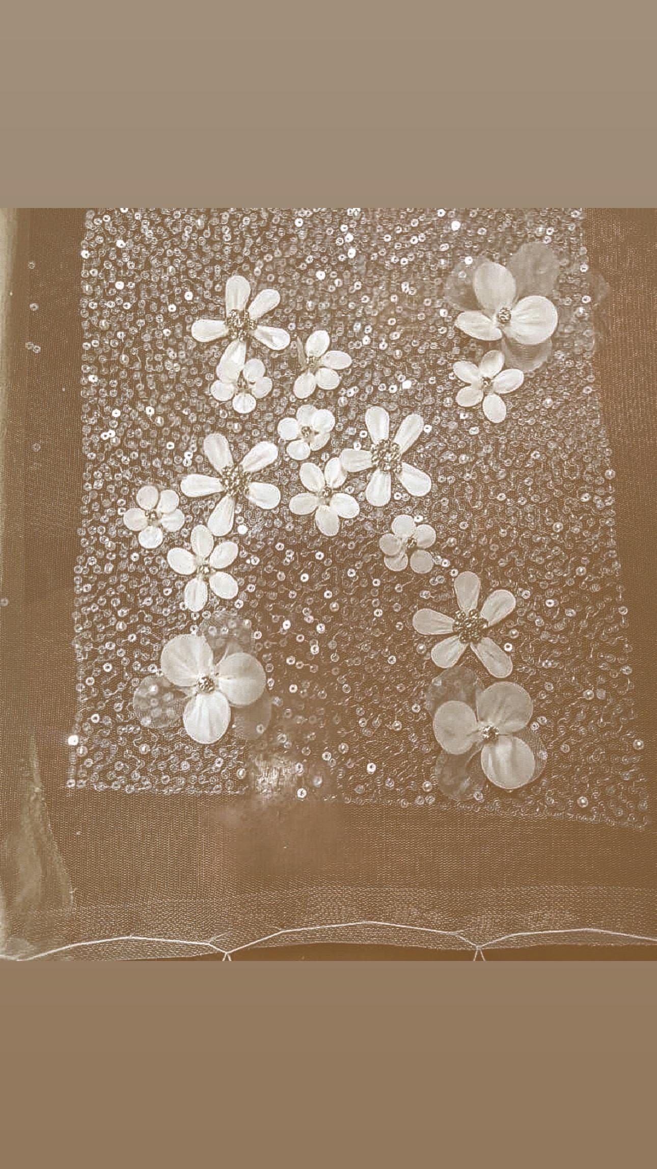 Oscar 2024 inspired  Hand beaded couture evening gown fabric with heavy embroidery fabric, mother of bride , groom Gown fabric
