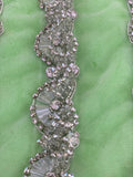 Hand Beaded exquisite bridal belt, Haute couture