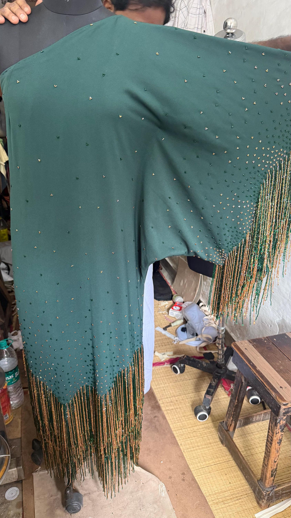 1 custom made gown embrodiery . Hand embrodiery hence some variances will occur