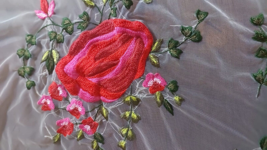 Naeem  inspired exquisite hand embroidery with silk thread for haute couture dress jacket gown shirt