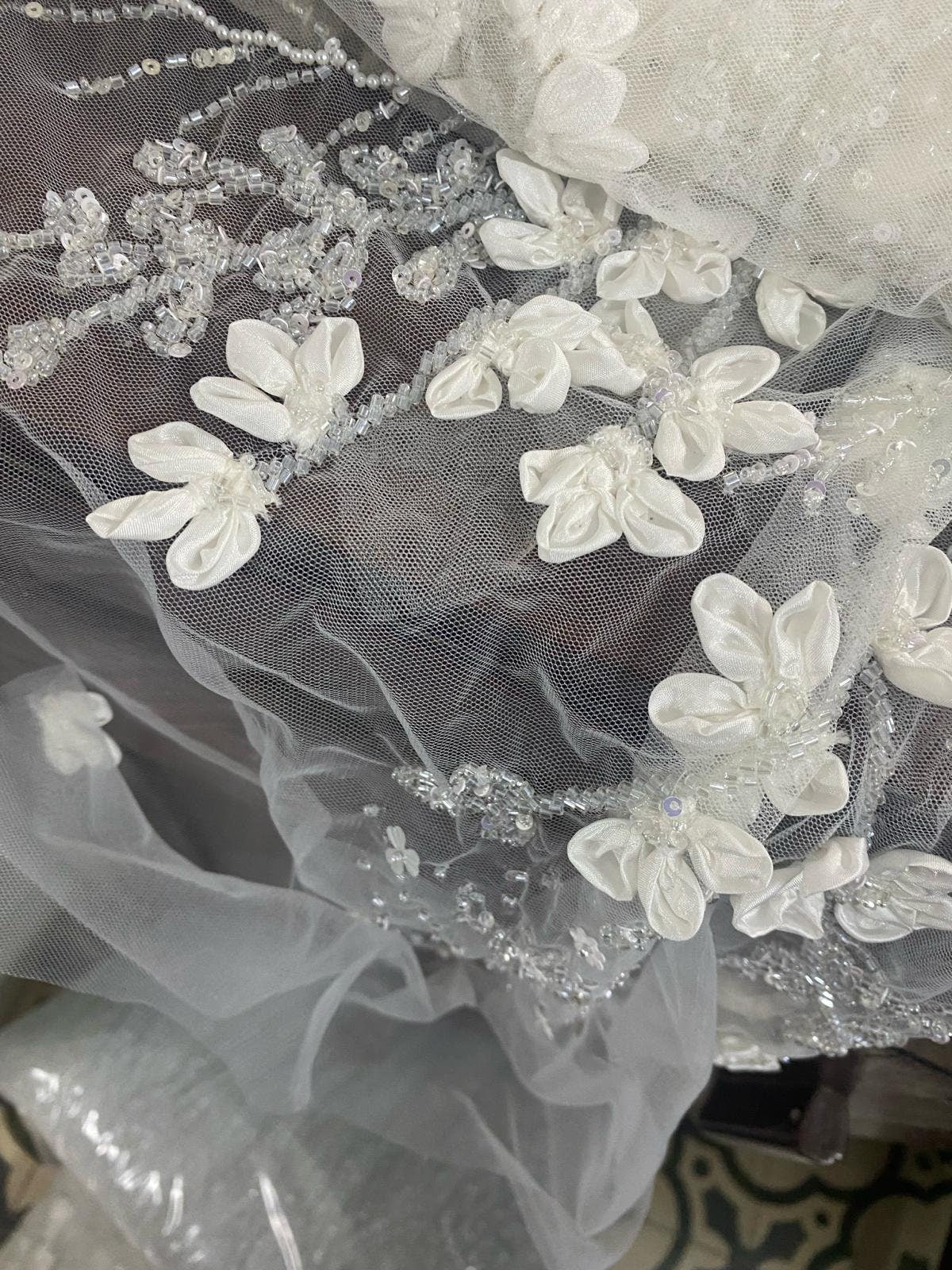 Monique 2024 inspo hand embroidery 3dfloral appplique  Bridal Bodice, Corset for Bride, Evening Gown, Mother of bride, Prom dress.