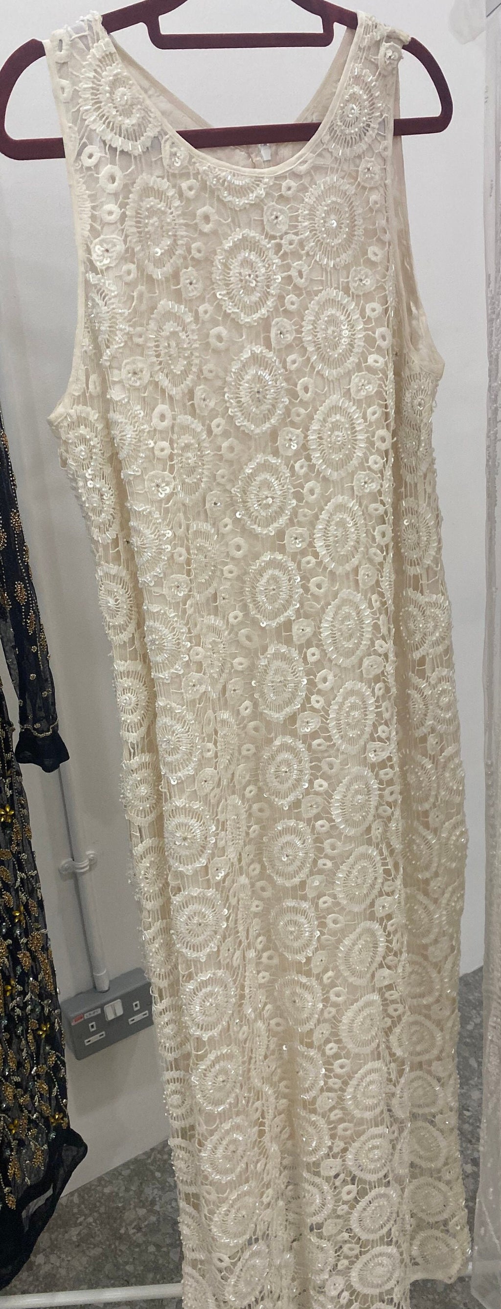 Exquisite Haute Couture dress with beautiful intricate hand embroidery for quiet luxury