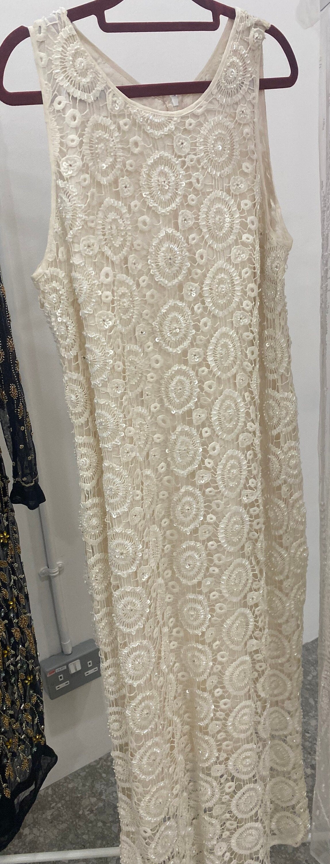Exquisite Haute Couture dress with beautiful intricate hand embroidery for quiet luxury