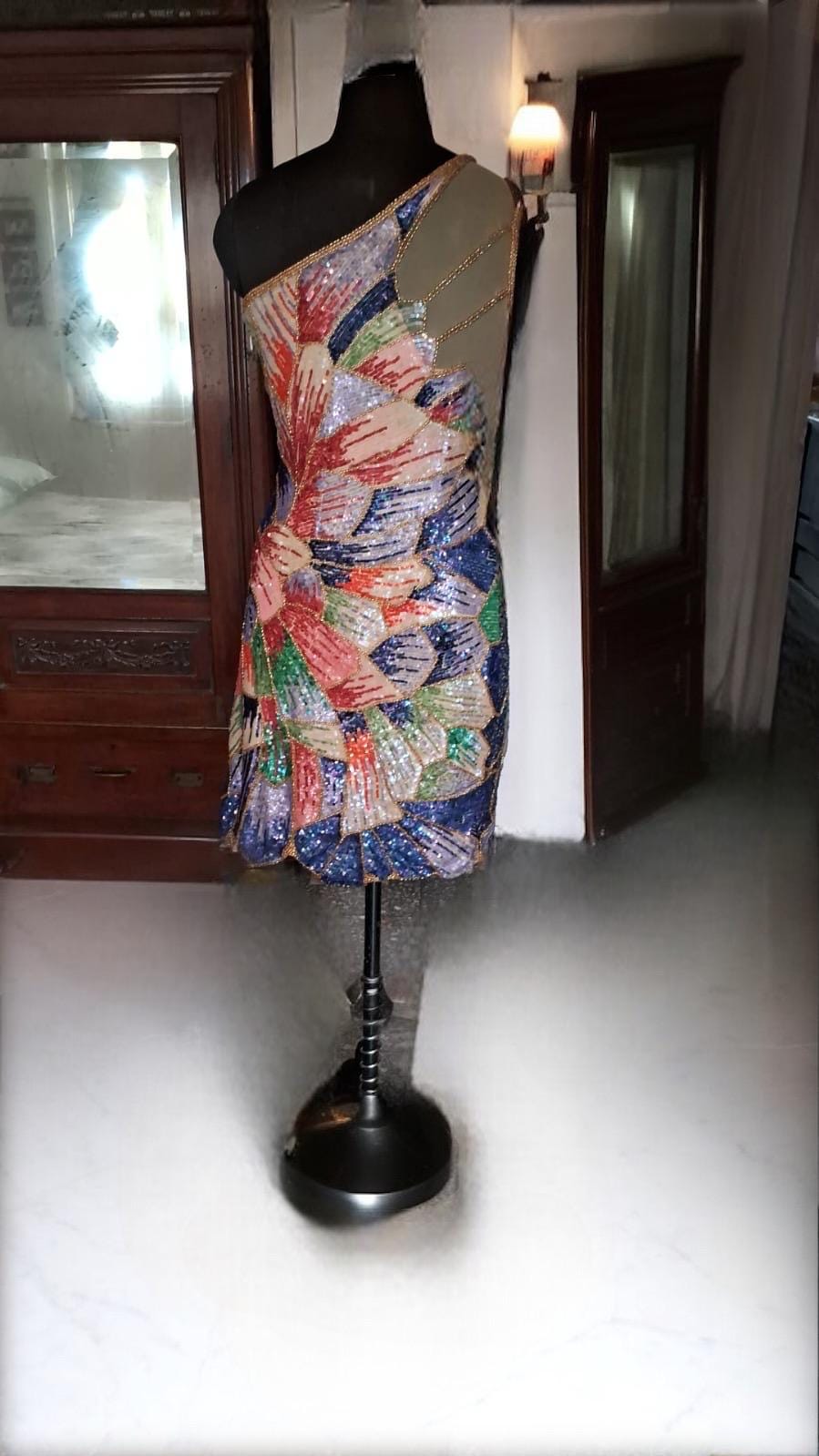 Custom made dress inspired from Gigi Hadid Gala dress with hand embrodiery custom colors and length
