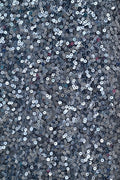Handmade Luxurious fabric WITH SILVER SEQUENCE,  crafted for a bridal dress, evening gown