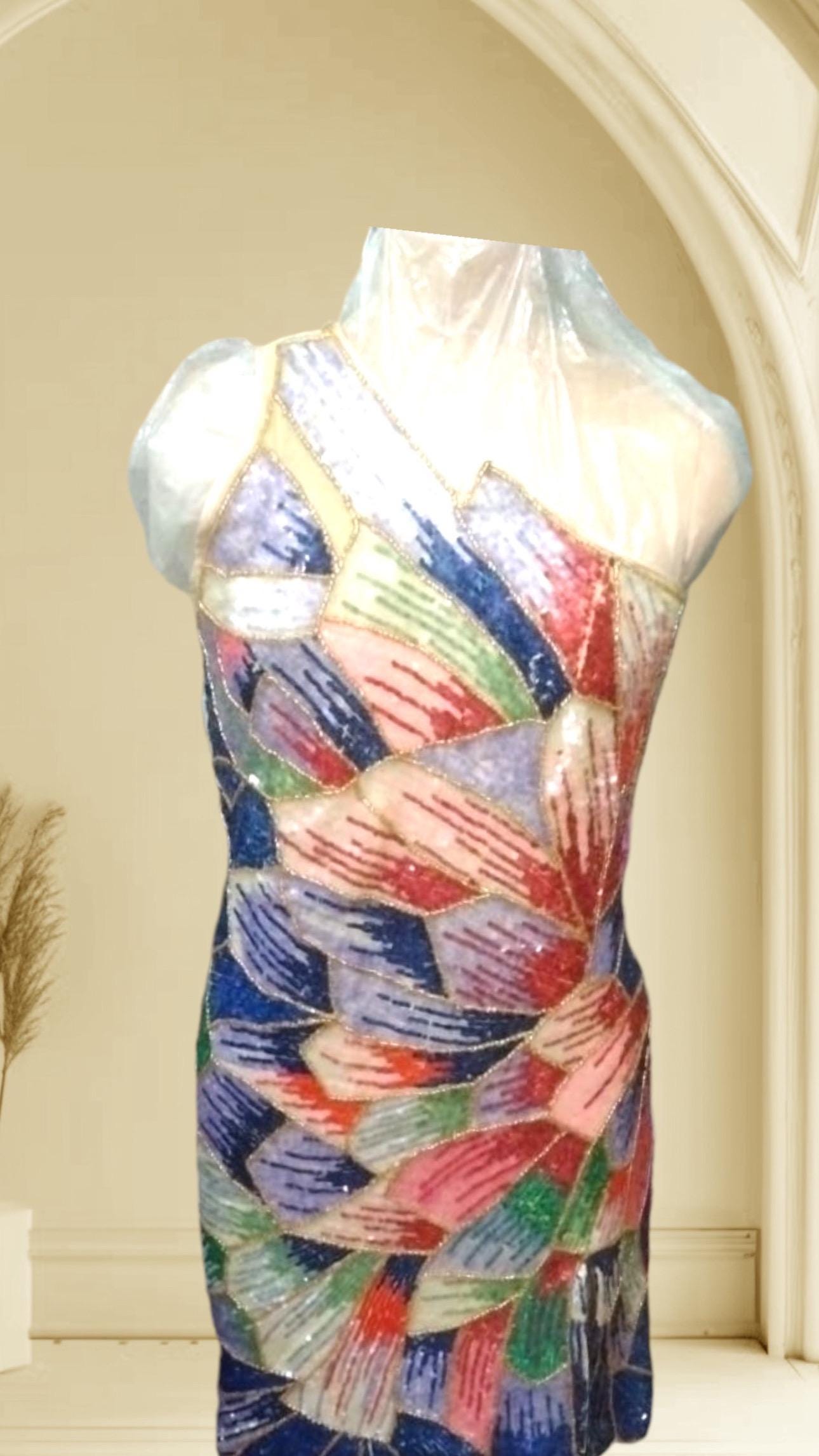 Custom made dress inspired from Gigi Hadid Gala dress with hand embrodiery custom colors and length