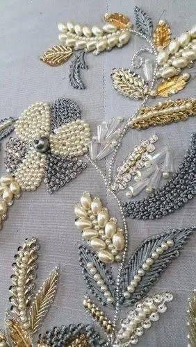 Renta  inspired hand embroidery patch applique embellishment 10 inch by 4 inch