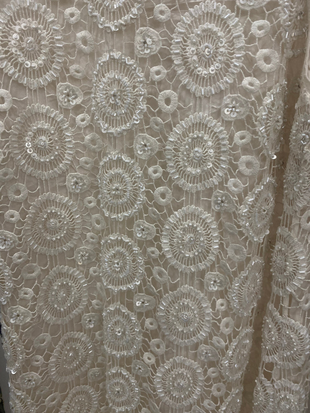 Exquisite Haute Couture dress with beautiful intricate hand embroidery for quiet luxury