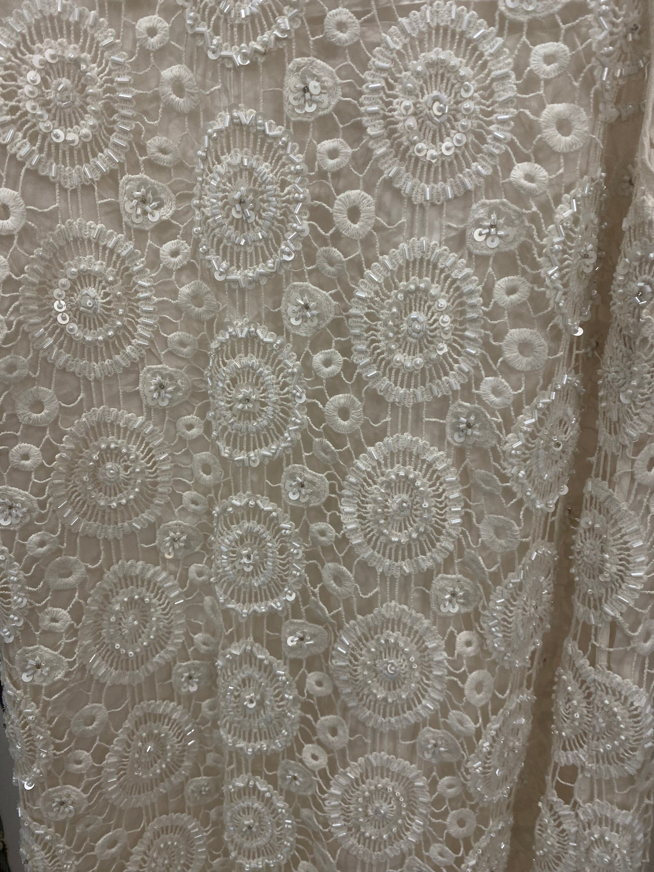 Exquisite Haute Couture dress with beautiful intricate hand embroidery for quiet luxury