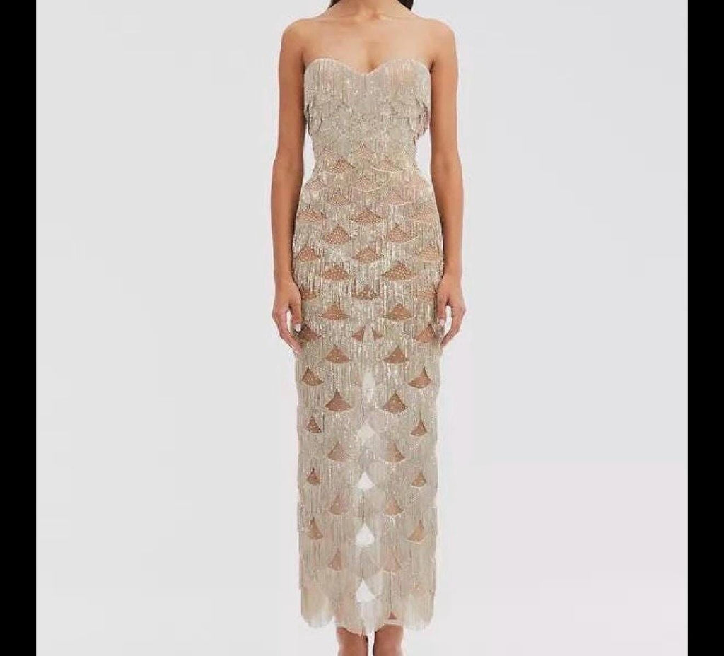 Custom dress  2023 RTW Collection cocktail dress Oscar inspired  embroidery dress wedding evening