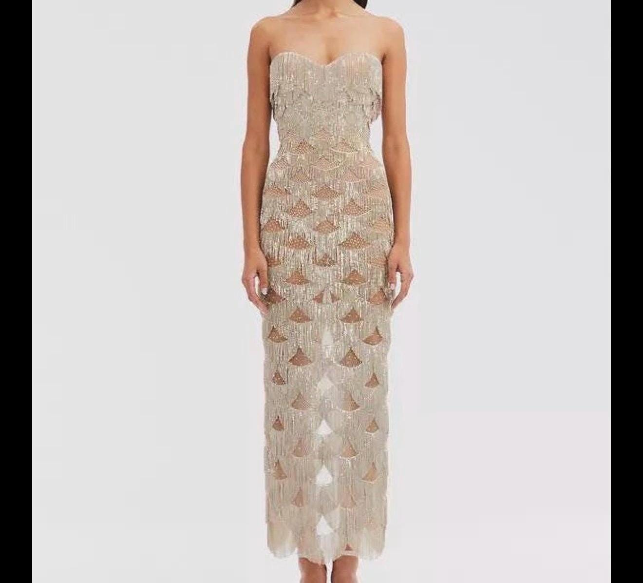 Custom dress  2023 RTW Collection cocktail dress Oscar inspired  embroidery dress wedding evening