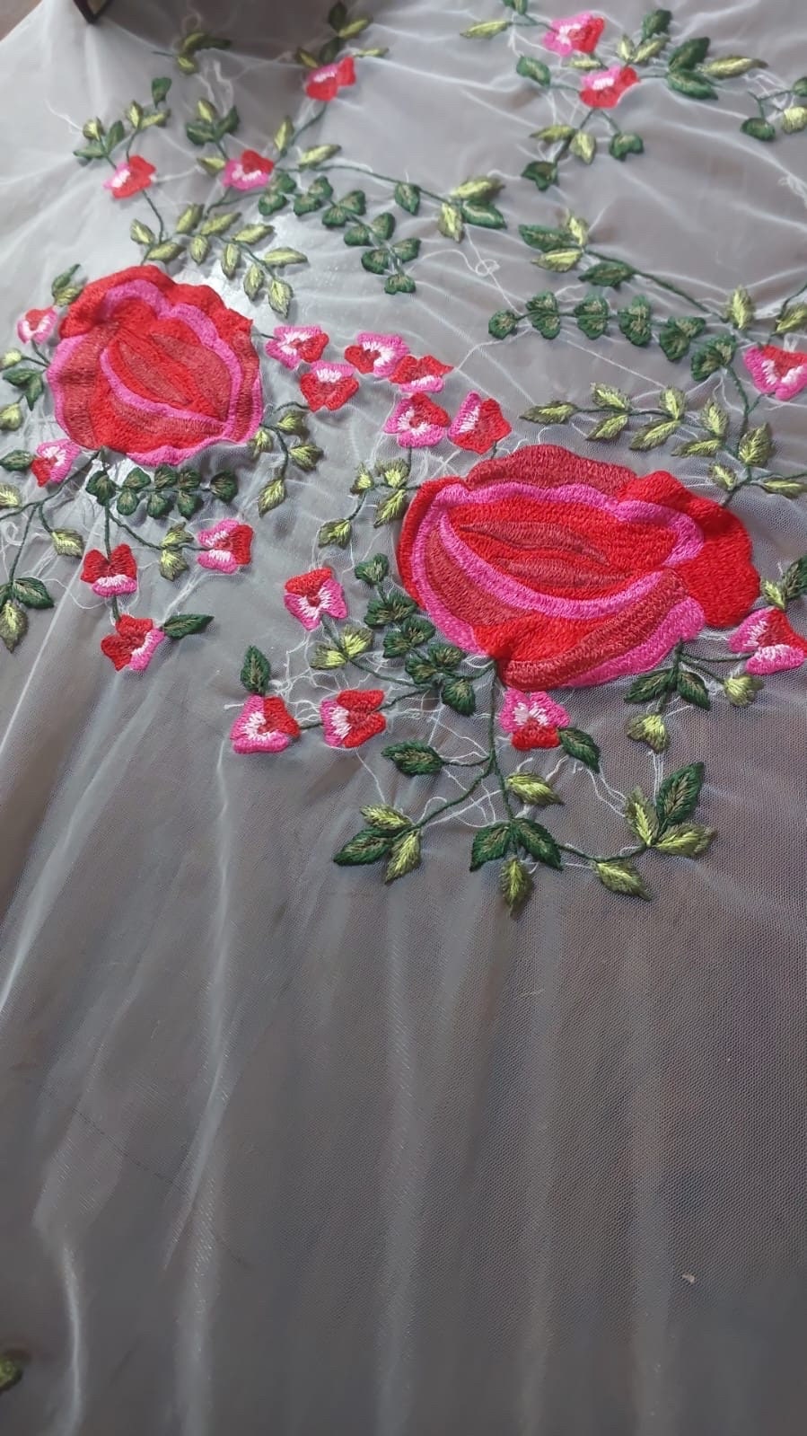 Naeem  inspired exquisite hand embroidery with silk thread for haute couture dress jacket gown shirt
