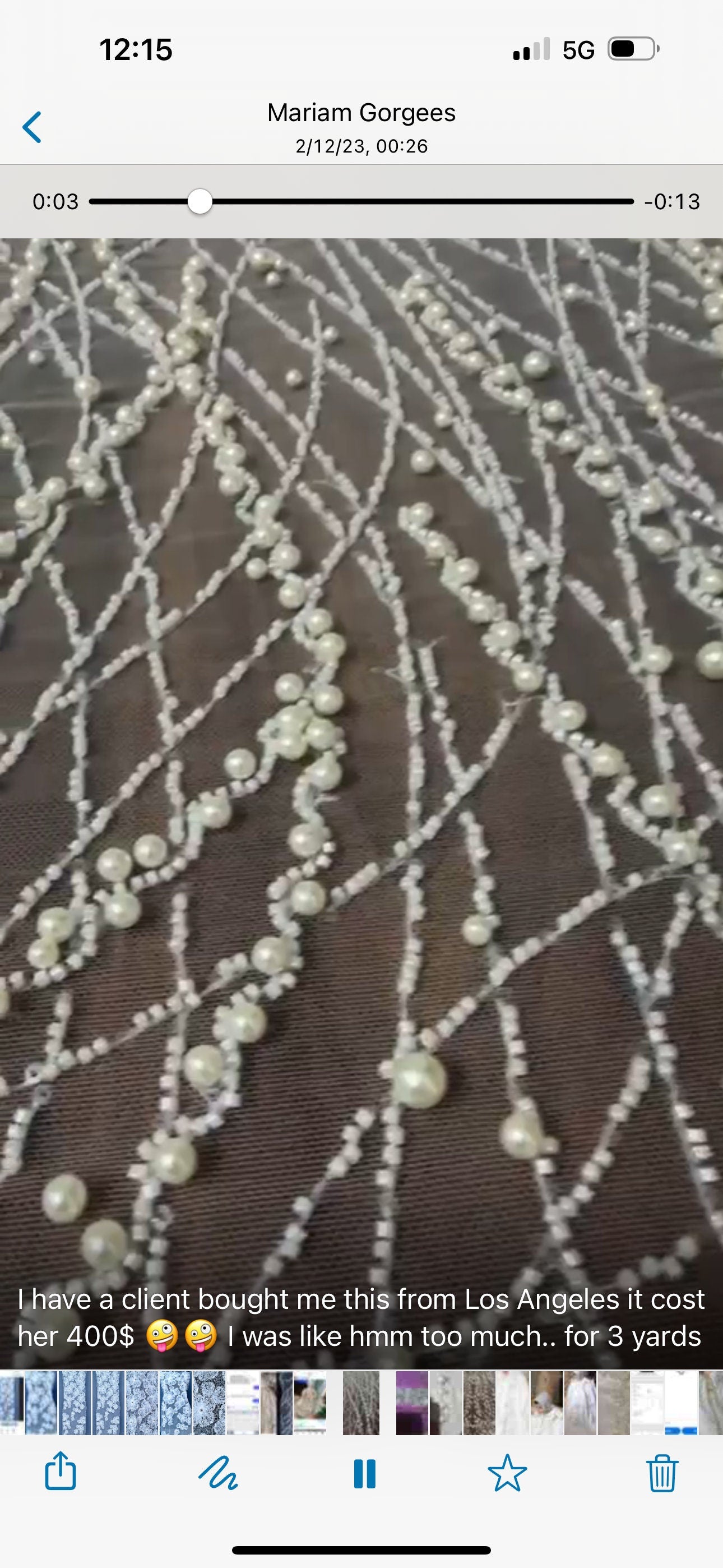 luxury Handmade fabric,  with white beads and floral applique, crafted for a bridal dress, evening gown, or a Gown