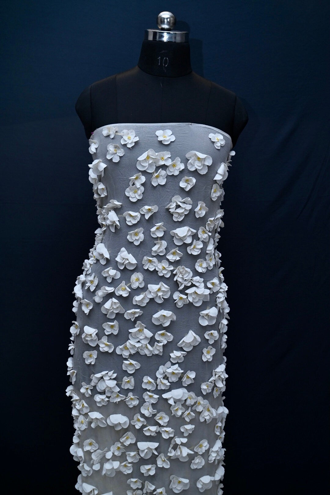 Prom Dress 3D FLOWER APPLIQUE, crafted for a bridal dress, evening gown, or a princesses' dress, lace with applique.