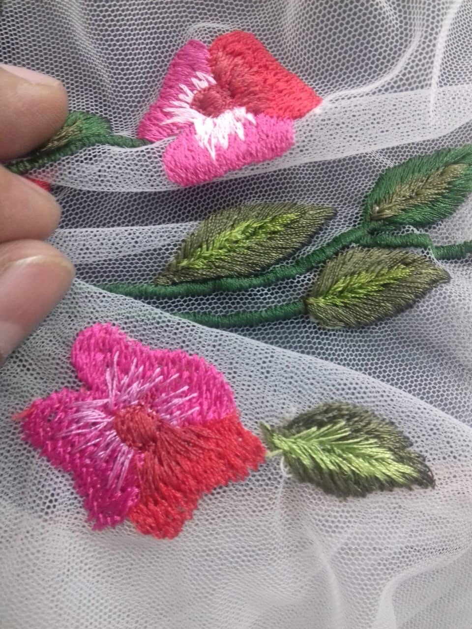 Naeem  inspired exquisite hand embroidery with silk thread for haute couture dress jacket gown shirt