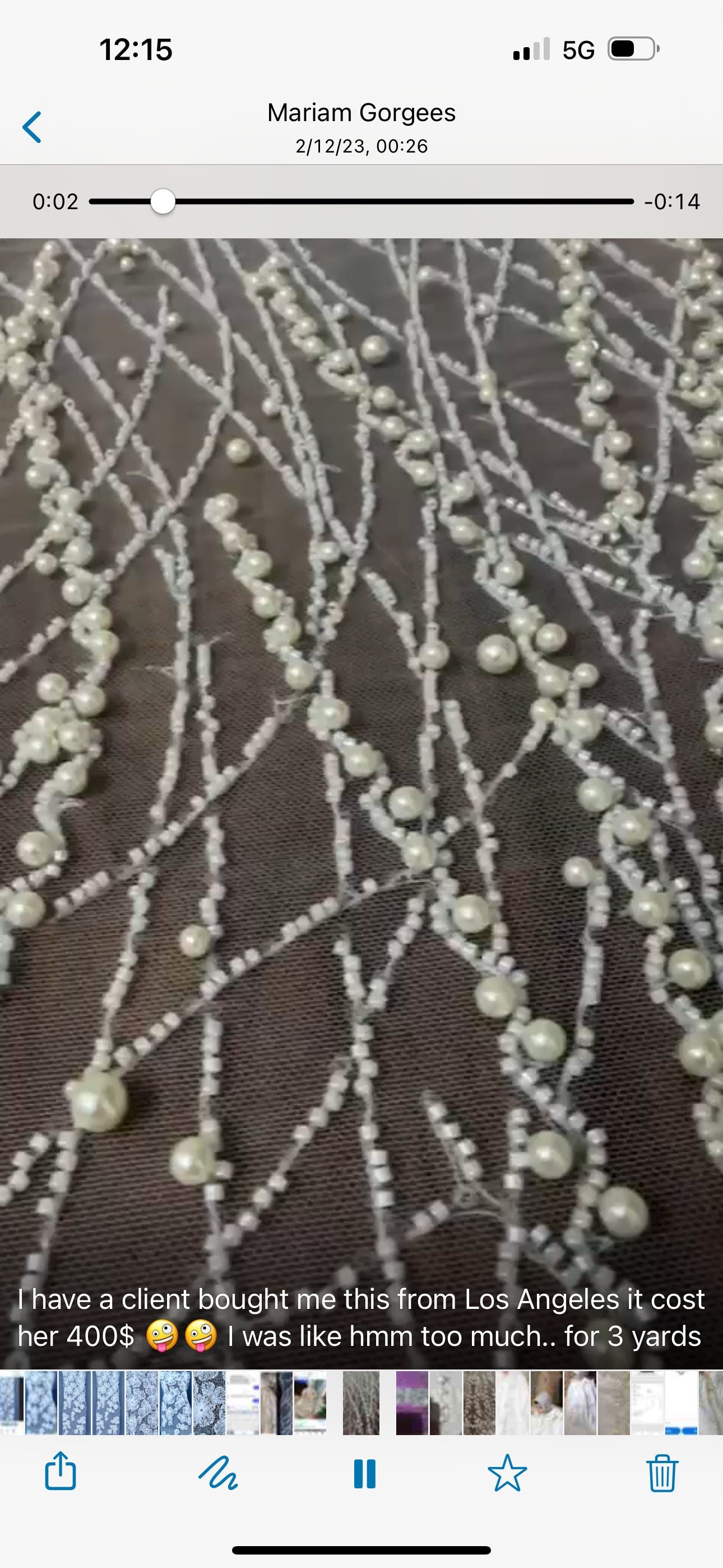 luxury Handmade fabric,  with white beads and floral applique, crafted for a bridal dress, evening gown, or a Gown