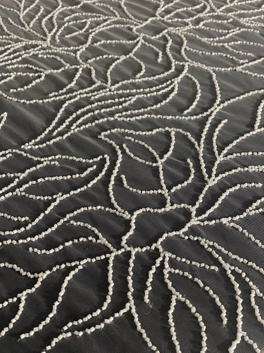 Monique  2024 inspo hand embroidery delicate  aheand beaded fabric