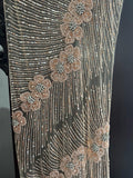 Handmade Oscar gala inspired lux fabric  hand cut 3d floral applique Swarovski crystals  for an exquisite bridal dress, gown. prom