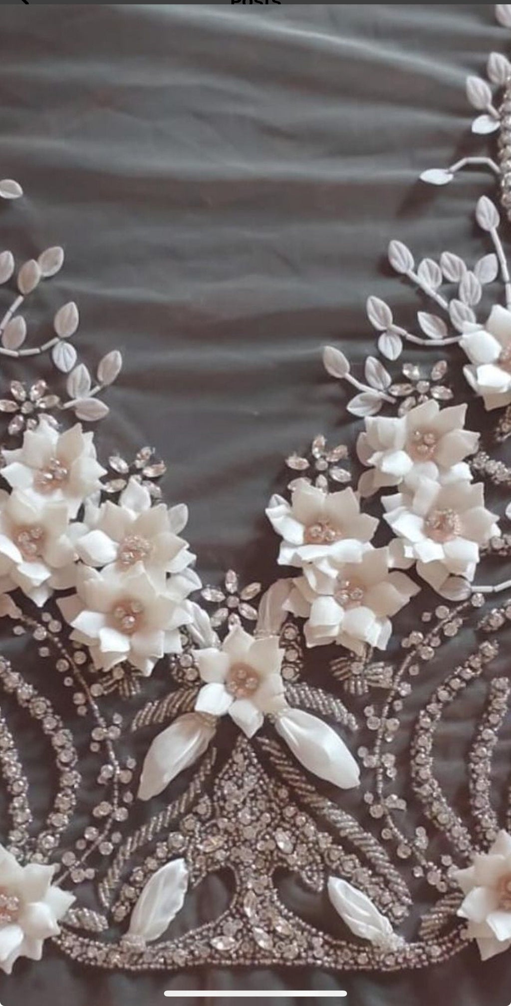Saab inspired bridal corset made to measure , Hand Embroidery with Flower Applique Wedding Dress, Communion, Christening gown sweet 16