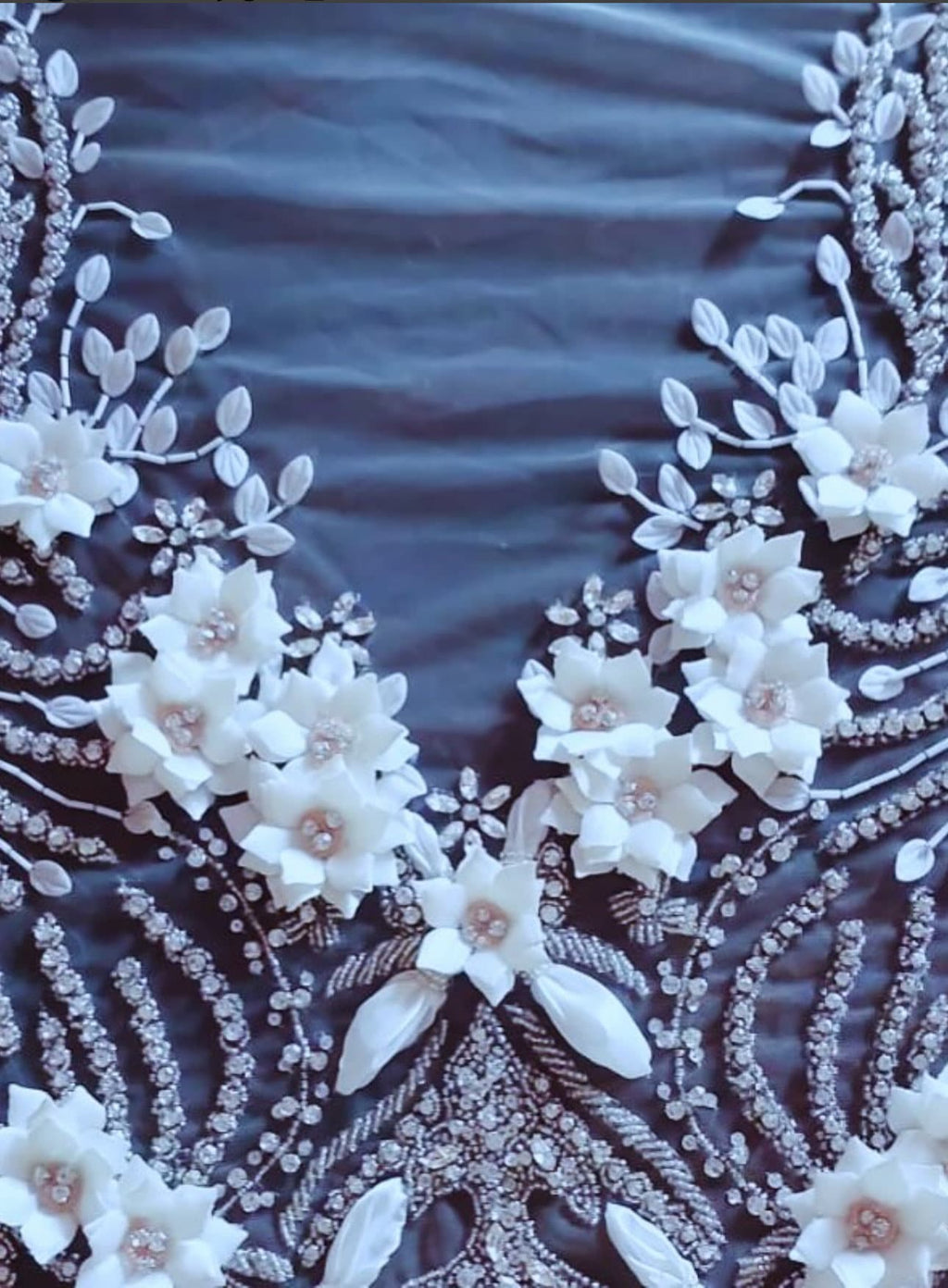 Lhuillier 2024 inspo hand embroidery 3dfloral appplique  Bridal Bodice, Corset for Bride, Evening Gown, Mother of bride, Prom dress.