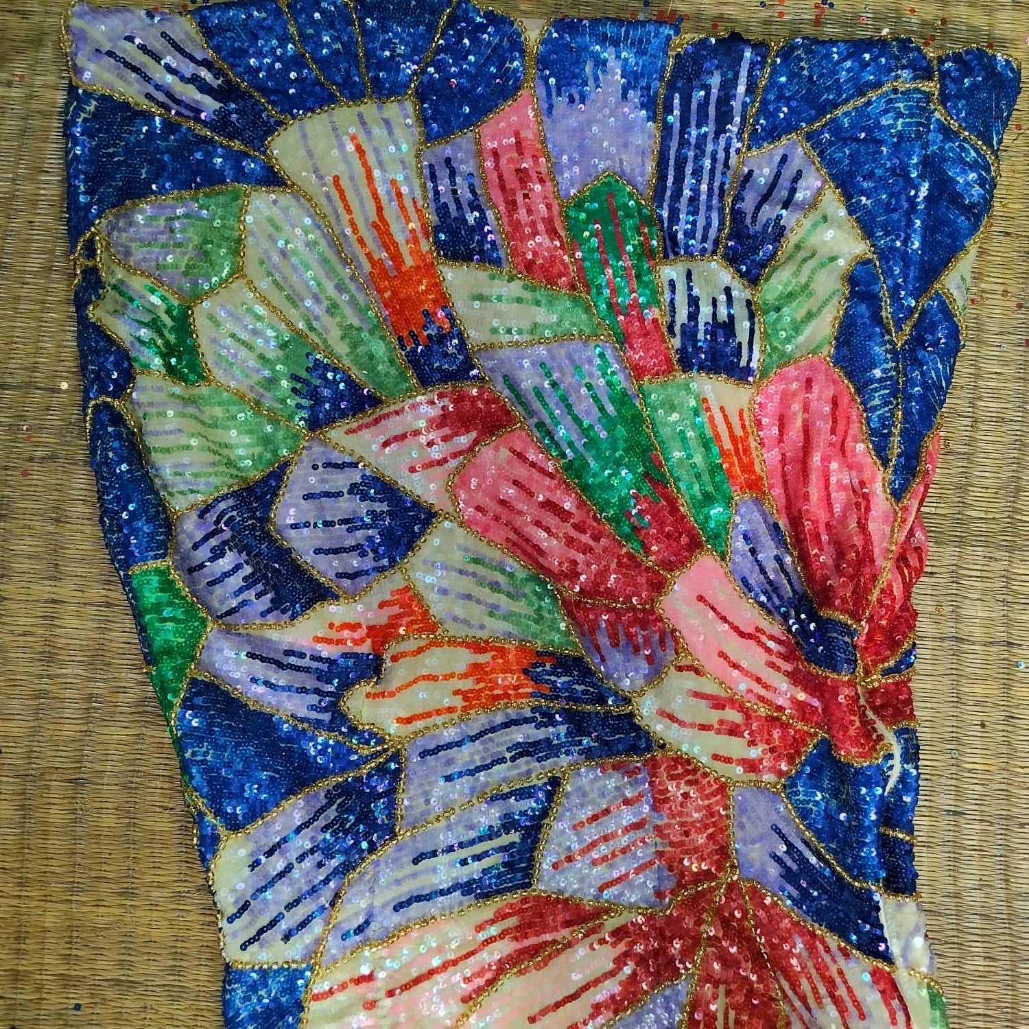 Custom made dress inspired from Gigi Hadid Gala dress with hand embrodiery custom colors and length