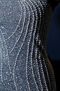 Handmade Luxurious fabric with heavy embroidery for a bridal dress, evening gown, or a princesses dress