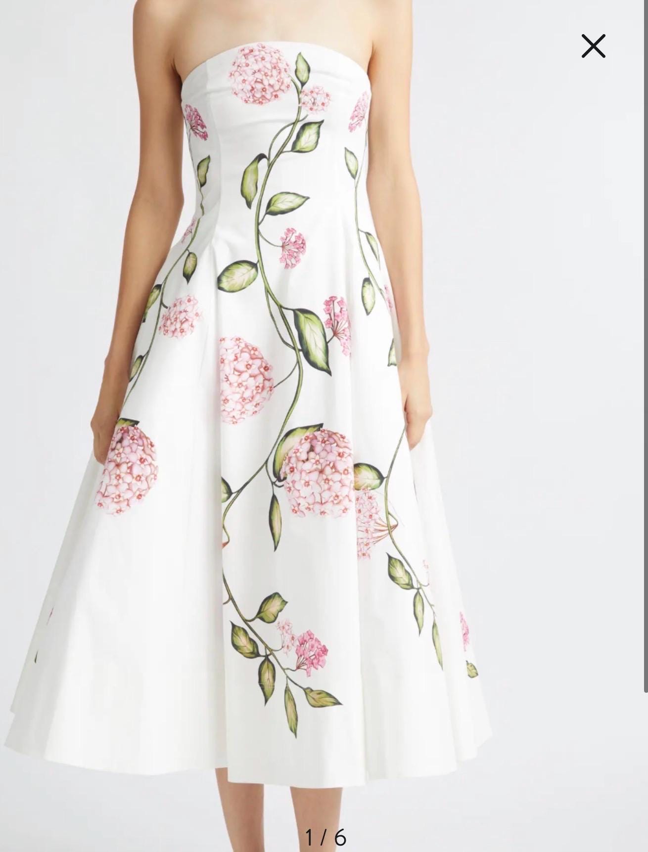 1 custom made gown PRINT/PAINT. Hand embrodiery hence some variances will occur