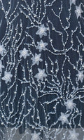 Handmade Luxurious fabric, Bridal BEADS PEARL EMBROIDERY, for a bridal dress, evening gown, or princesses' dress. lace with sequin, applique